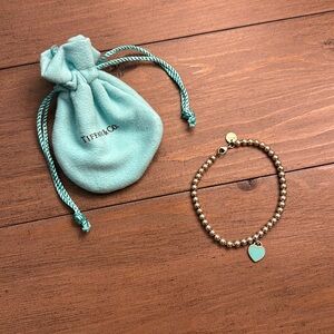 Tiffany & Co Beaded Bracelet Turquoise Heart